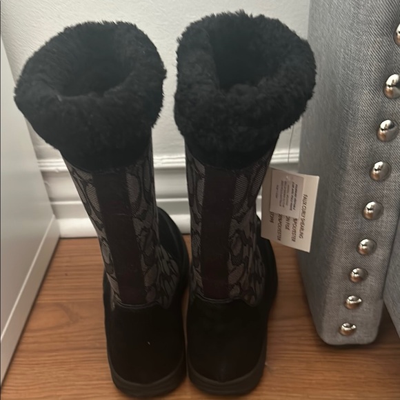 Coach Women's Black and Gray Boots - Picture 3 of 6